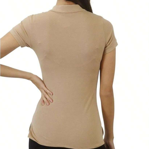 Camiseta polo informal para mujer, Top de verano de manga corta para mujer, estilo elegante, material ligero para golf y tenis, ropa deportiva - Product Image 2