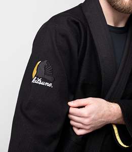 Heavyweight Cotton Brazilian Jiu Jitsu Gi Custom Design Sportswear for Judo and Karate Training Front Logo Position - Product Image 5