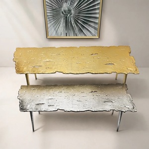Latest Designing Metal Coffee <b>Table</b> <b>Gold</b> Finished Unique Shape Tea <b>Table</b> for Living Room Sofa <b>Side</b> <b>Table</b> With Legs Base for Sale - Product Image 6