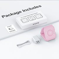 Pengisi Daya Nirkabel 3 in 1, Stasiun Pengisian Daya Nirkabel Magnetik untuk Perjalanan, Multi Perangkat, Stasiun Pengisian Daya GaN 3 in 1, Termasuk Adaptor