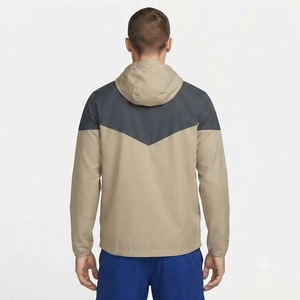 Chaqueta cortavientos con capucha para hombre, ligera, con cremallera, informal, para exteriores, resistente al viento, para otoño y primavera - Product Image 5
