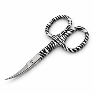 Ciseaux à ongles professionnels en acier inoxydable à imprimé zèbre pour salon de manucure, instrument de manucure russe, logo personnalisé, vente en gros - Product Image 2