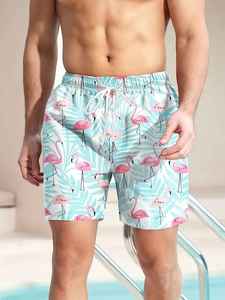 Shorts de bain personnalisés à sublimation intégrale, tissu extensible, haute qualité, pour hommes, vente flash - Product Image 2