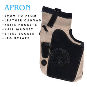 Kit Completo de Herramientas de Herrador y Forja, Delantal, Martillo para Cuidado de Pezuñas, Estirador de Pezuñas, Pinza para Zapatas Ignífuga, Pinzas de Punta Redonda y Crimpadora - Product Image 2