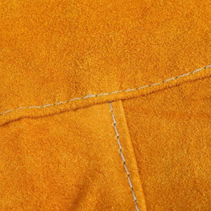 Designer Cowhide Split Leather Welding Aprons Work Safety Workwear Abrasion Resistant Flame Retardant Industrial Safety Apron - Product Image 4