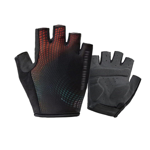 Guantes de Ciclismo de Medio Dedo de Poliéster Transpirables e Impermeables de Venta Caliente del Fabricante para Motocross y Carreras de Motos - Product Image 1