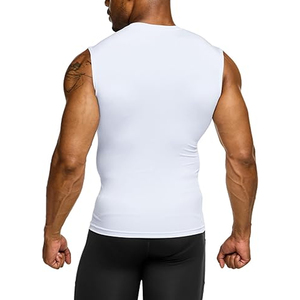 High Demand Lightweight Sleeveless <b>Compression</b> Shirt Men Breathable Quick Dry Gym Workout Running Training - Product Image 2