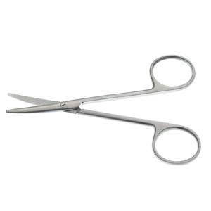 Tijeras para Estrabismo de 4 1/4 Pulgadas, Curvas, de Acero Inoxidable Quirúrgico, Oftálmicas, Finas y Delicadas, para Disección y Corte - Product Image 1