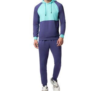 Ensemble de survêtement décontracté pour homme en mélange de coton premium, confortable pour le quotidien, deux pièces, en vente - Product Image 1