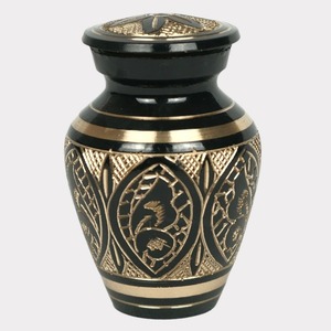 Butterfly Brass <b>Keepsake</b> Urn for Human <b>Ashes</b> Small Memorial Urn Funeral <b>Ash</b> Container Decorative Mini Urn - Product Image 1