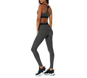 Conjunto Deportivo para Mujer, Talla Grande, Top Corto Acanalado y Leggings, Control de Humedad, Ropa para Yoga, Fitness y Gimnasio - Product Image 3