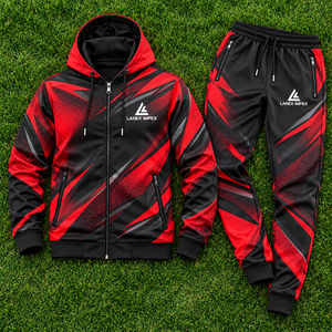 Wholesale Custom Sublimation Tracksuit Set <b>for</b> <b>Men</b> and Teams Personalized Sports Training Tracksuit Full Zip Jacket and Pants - Product Image 6
