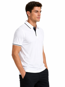 เสื้อยืดแขนสั้นทรงสปอร์ตผู้ชายผ้าไมโครโพลีเอสเตอร์ 100% 200 GSM |   เสื้อผ้าแห้งเร็ว ป้องกันรังสียูวี รับผลิตตามแบบ (ODM) ขายส่ง - Product Image 3