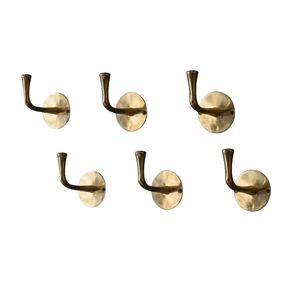 Wholesale Vintage Solid Metal <b>Wall</b> Hook Set Minimalist Single Coat Hook Heavy Duty <b>Decorative</b> <b>Wall</b> Mounted Hat and Robe <b>Hanger</b> - Product Image 1