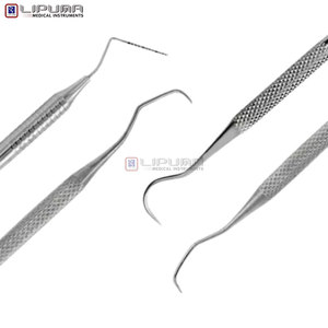 Kit de Prophylaxie Dentaire Basique 6 Pièces pour Nettoyage des Dents Vétérinaire, Ensemble d'Instruments Manuels en Acier Inoxydable pour Animaux Domestiques à Usage Médical - Product Image 5