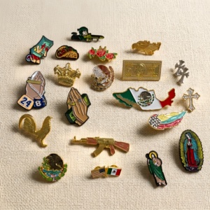 Wholesale Cute Bulk Christian Mexican Manufacturer Anime Hard Metal Soft Enamel Pin Custom Logo Lapel Brooch Caps Cartoon Pin - Product Image 3