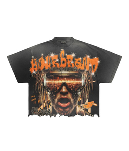 เสื้อยืดสตรีทแวร์ผ้าฝ้ายแท้ 100% ผลิตตามสั่ง พิมพ์ลายสกรีน สวมใส่สบาย เป็นมิตรกับสิ่งแวดล้อม แห้งเร็ว แขนสั้น - Product Image 1