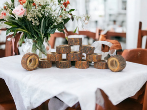 Vente chaude en gros Tradnary Porte-Serviettes En Bois Anneaux Pour La Décoration De Table À La Maison Hôtel Restaurant Fleur Ronds De Serviette - Product Image 4