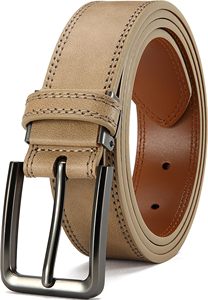 Cinturón de Cuero Vacuno Genuino de Alta Calidad para Hombre con Hebilla de Pin Moderna y Longitud Personalizable para Uso Casual y de Negocios - Product Image 6