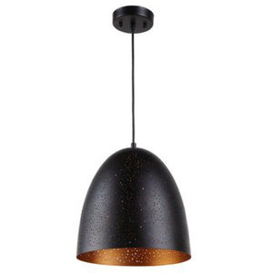 Fantastic Pendant Lamp Industrial Style Matte Black Metal <b>Chandelier</b> With Brass Gold Accents For <b>Kitchen</b> Island Dining Room - Product Image 5