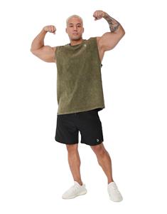 Camiseta sin mangas transpirable de gran tamaño para hombre, camisa muscular de gimnasio holgada para culturismo y ropa informal - Product Image 2