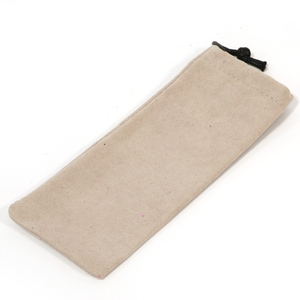 กระเป๋าใส่แว่นตาสีเบจอ่อน รูปทรงสี่เหลี่ยม สีพื้น สไตล์เรียบง่าย - Product Image 1