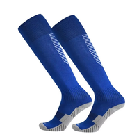 Chaussettes de football montantes en Spandex/Nylon, anti-bactériennes, respirantes, à séchage rapide, anti-odeur et résistantes aux déchirures