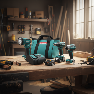 18V Brushless Cordless Power <b>Tool</b> Combo Kit 3 Piece Lithium Ion <b>Set</b> - Product Image 3