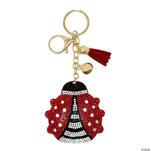 Handmade Boho Beaded <b>Bag</b> <b>Charm</b> Keychain Durable Leather Strap with Intricate Bead Embroidery Colorful Fashion Accessory - Product Image 1