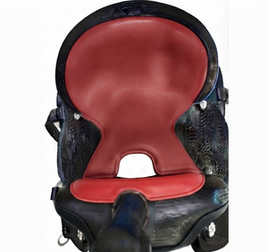 Selle de cheval Western en cuir de qualité professionnelle, légère, avec arceau en fibre de verre, selle d'équitation de randonnée haut de gamme 11 pouces - Product Image 3