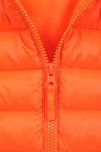 Veste d'hiver décontractée pour homme, orange, à capuche, légère, coupe-vent, 100% duvet, fermeture éclair - Product Image 5