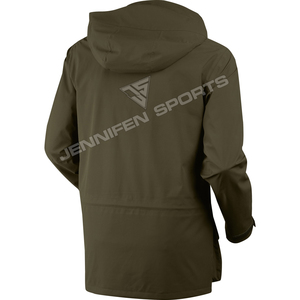 เสื้อแจ็คเก็ตกันน้ำสำหรับผู้ชาย ผ้า softshell มีฮู้ด ระบายอากาศได้ดี เหมาะสำหรับฤดูหนาว แบบทหาร มีกระเป๋าซิป ไซส์ unisex สีพื้น - Product Image 2
