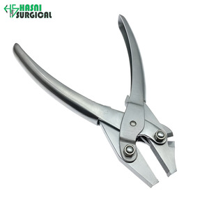 Tijeras Quirúrgicas Manuales Hasni para Clavos de Kirschner, Alicates de Punta Plana, Cortador de Alambre K, Instrumentos Quirúrgicos Ortopédicos de Acero Inoxidable - Product Image 1
