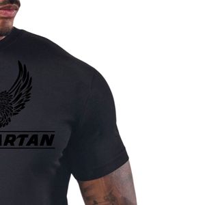 Camiseta de entrenamiento con estampado tonal negra para hombre, cuello redondo, manga corta, atlética, para gimnasio, entrenamiento, fitness, ropa deportiva informal, ropa deportiva - Product Image 3
