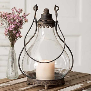 Lanterne suspendue en verre créative avec poignée en métal pour la décoration décorative du Ramadan Eid au prix de gros du fournisseur indien - Product Image 5