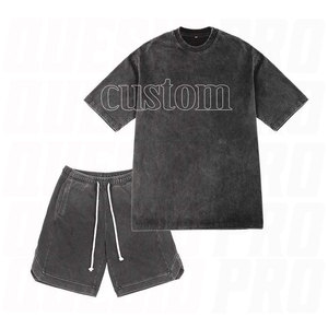 Ensemble t-shirt et short d'été pour hommes, vêtements décontractés pour l'extérieur, doux et respirant, tenue deux pièces assortie, survêtements légers - Product Image 6