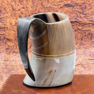 Tazas de Cuerno Desechables Hechas a Mano, Opciones Personalizables Premium, Diseño Artístico Moderno y Antiguo, Decoración para el Hogar y Jardín - Product Image 4