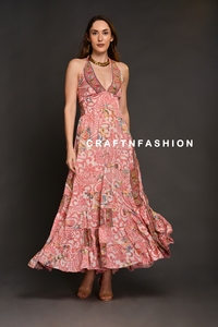 Stylish Silk Long Maxi <b>Dress</b> for Women Boho Party <b>Dress</b> Eco friendly Wrinkle Free & Comfortable Maxi <b>Dress</b> at Low Price - Product Image 4