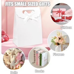 Set di 4 Sacchetti Regalo di Media Dimensione 7 X 4 X 10 Pollici con Manici per Feste, Compleanni, Matrimoni e Altre Occasioni - Product Image 2