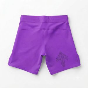Nouveaux shorts MMA de couleur unie, impression par transfert thermique, avec poches, matière respirante en spandex/polyester, qualité supérieure pour hommes - Product Image 3