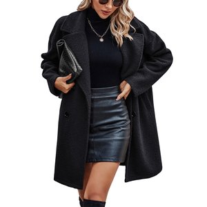 Gabardina clásica para mujer con cuello de solapa, abrigo largo con cinturón, doble botonadura, cortavientos, chaqueta de invierno personalizada - Product Image 3