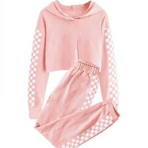 Conjunto Deportivo de Invierno para Niños, con Capucha, Transpirable, Estampado o Liso, con Logotipo Personalizado, 100% Algodón, Tela Personalizada - Product Image 1