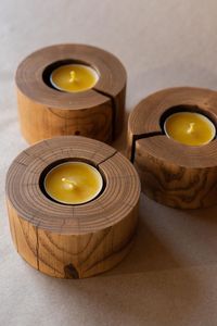 Artisan Wooden Candelabra Stand Wooden <b>Candle</b> Stand Set Column <b>Shape</b> Home Decoration Natural Finish Three Tier Size <b>Candle</b> Stand - Product Image 5