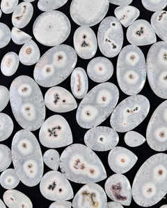 Cabochon de quartz solaire naturel, poli des deux côtés, pierre précieuse en vrac pour accessoires de bijouterie - Product Image 2