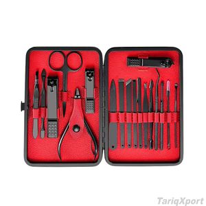 Kit de Manicura y Pedicura Profesional de 18 Piezas, Clásico y Lujoso, de Acero Inoxidable 5 en 1, 10 en 1, Personalización Completa, Caja de Alta Calidad - Product Image 2