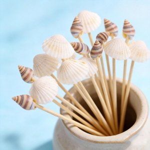 ไม้เสียบเปลือกหอยไม้ไผ่หลายชนิดอุปกรณ์สำหรับเครื่องดื่ม - Product Image 3