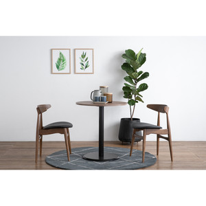 Silla de Comedor Premium Resistente, Respaldo de Madera Curvada de Roble Cacao, Asiento de Tela Gris, Muebles Modernos para Comedor, Ideal para Apartamentos - Product Image 6