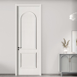 Porte en bois moderne à panneau plat 900x2200 mm, portes d'entrée intérieures en MDF de haute qualité pour projets hôteliers, appartements, villas et salles de bain - Product Image 3