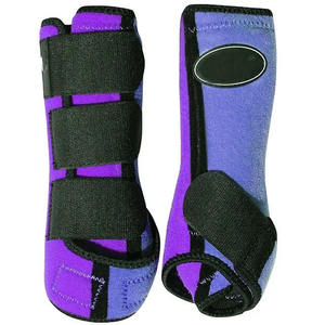 Bottes de protection en néoprène pour chevaux, bandages de sécurité pour jambes, équipement équestre et vétérinaire - Product Image 6