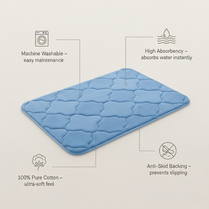 Alfombra de Baño Antideslizante |   Alfombra de Baño Super Absorbente con Estampado Animal |   Alfombra de Ducha de Secado Rápido |   Alfombra de Algodón Suave para Hogar y Hotel - Product Image 6